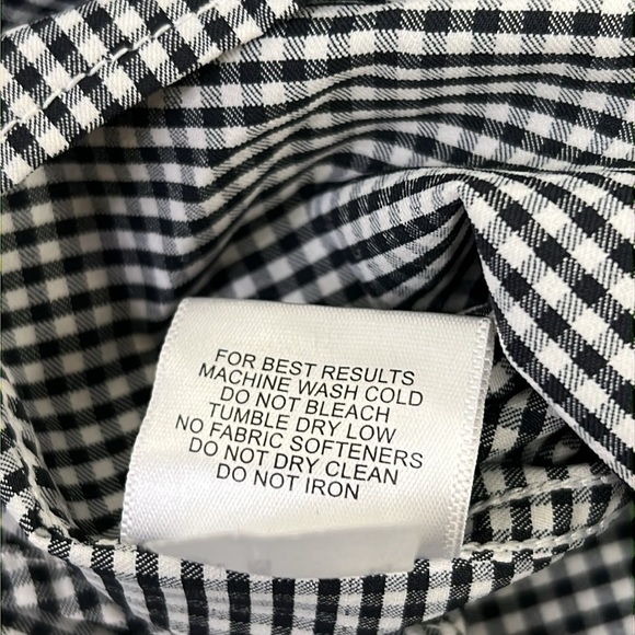 Peter Millar Vanderbilt University Embroidered Long Sleeve Gingham Blouse XL - Picture 7 of 10